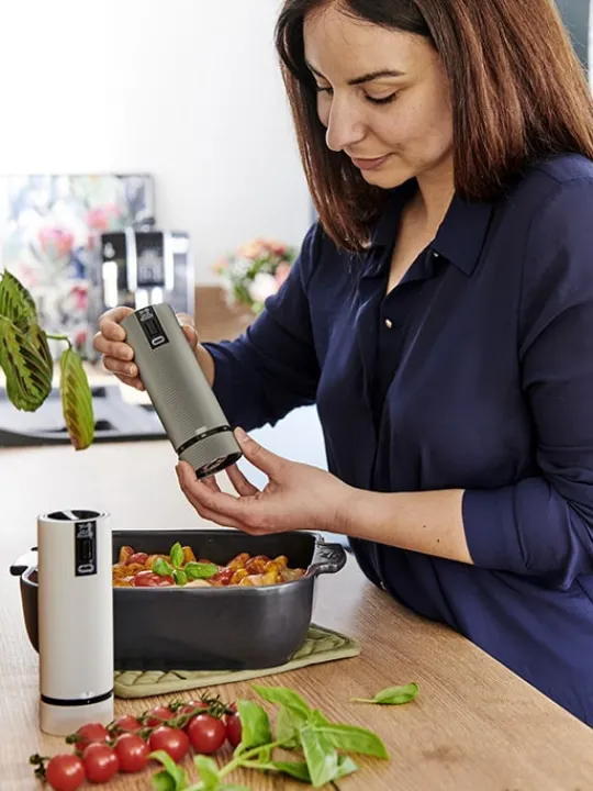 Sale Line electric Moulin à poivre électrique rechargeable u'select, batterie lithium-ion, e, 15 cm - 6in. For The Host With The Most | Pepper