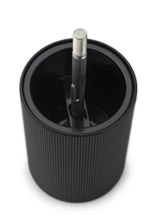 Fashion Line Manual aluminium and wooden pepper mill, matt black, 12cm Pepper | Pepper Mills
