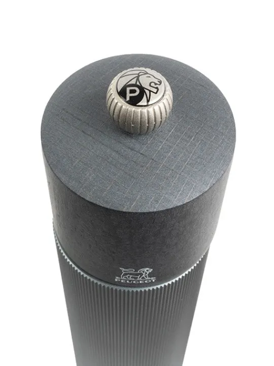 Cheap Line Manual pepper mill in aluminium and wood, carbon, 8,66in Pepper | Pepper Mills