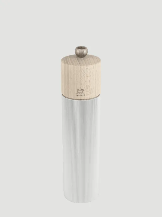 Flash Sale Line Manual salt mill in aluminium and wood, natural, 8,66in Salt | Salt Mills