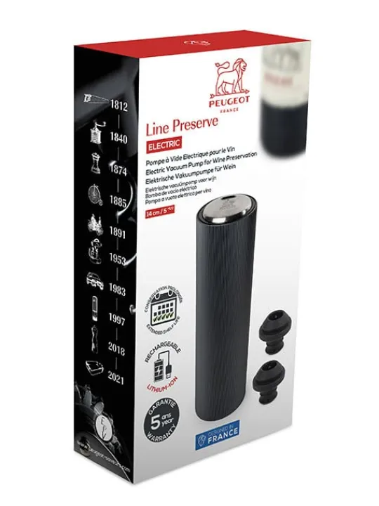 Shop Line preserve electric Electric wine vacuum pump 100% automatic in aluminium, carbon, 14 cm - 5.5 in Wine And Champagne Accessories