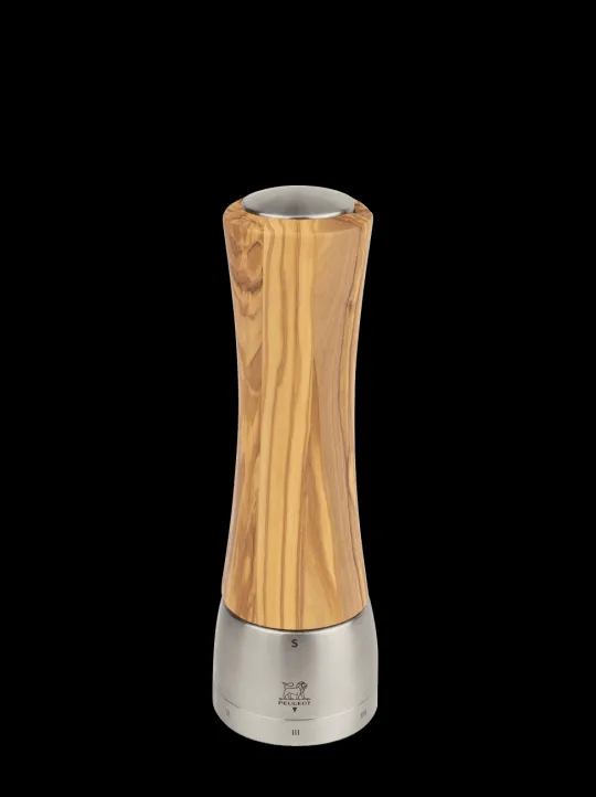 Online Madras Manual salt mill in olive wood and stainless steel u'select 21 cm - 8" Salt | Salt Mills