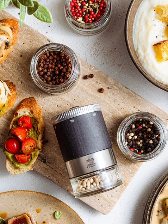 Fashion Maestro linea pack Maestro rock gray pepper bar box and linéa tray Pepper | Pepper Mills