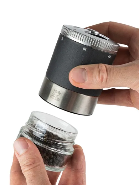 Shop Maestro Maestro u’select 11 cm pepper mill, with 3 premium peppers and 3 interchangeable reservoirs as a gift box Pepper | Pepper Mills