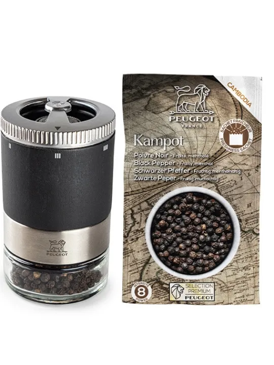 Store Maestro Manual wooden u'select pepper mill with interchangeable glass jar, 11cm - 4in Pepper | Pepper Mills
