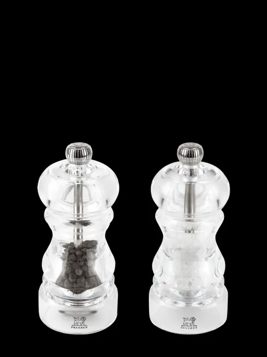 Cheap Nancy Duo of manual salt and pepper mills in acrylic, 12 cm Salt | Salt & Pepper Mill Sets
