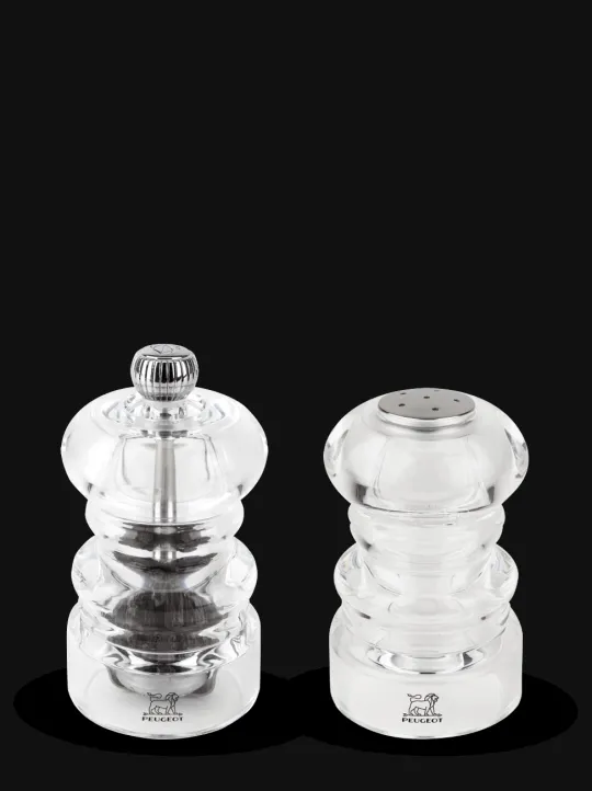 Shop Nancy Duo of manual salt cellar and pepper mill, acrylic, 9 cm Salt | Salt Mills