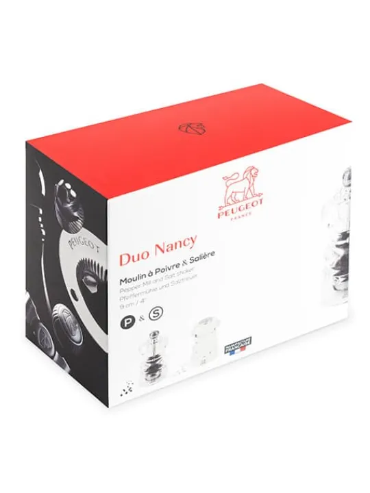 Shop Nancy Duo of manual salt cellar and pepper mill, acrylic, 9 cm Salt | Salt Mills