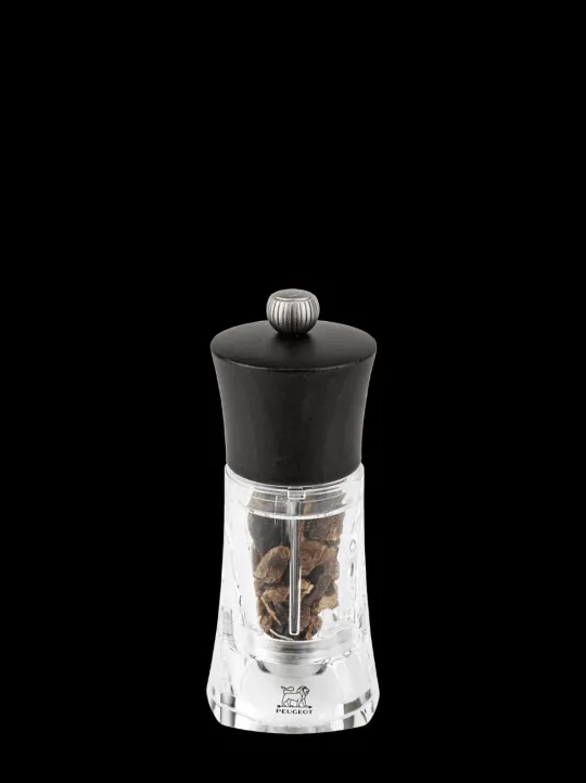Clearance Oléron Manual chilli grinder in beech wood and acrylic, 14cm Speciality Spice Mills