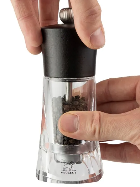 Clearance Oléron Manual wooden & acrylic pepper mill in , 14cm Pepper | Pepper Mills