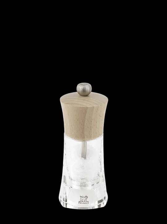 Discount Oléron Manual wooden and acrylic salt mill, 14cm Salt | Salt Mills