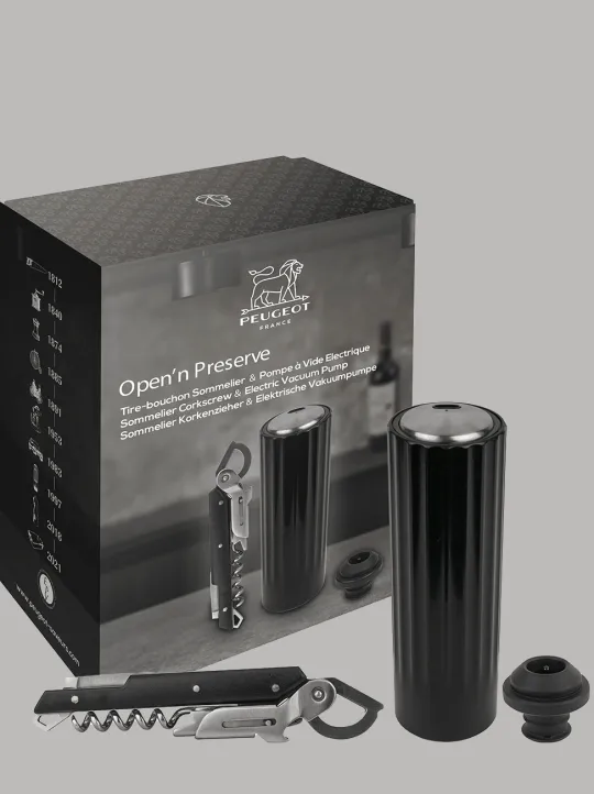 Flash Sale Open'n preserve Gift box – electric vacuum pump for wine and clavelin sommelier’s corkscrew Wine And Champagne Accessories | Corkscrews