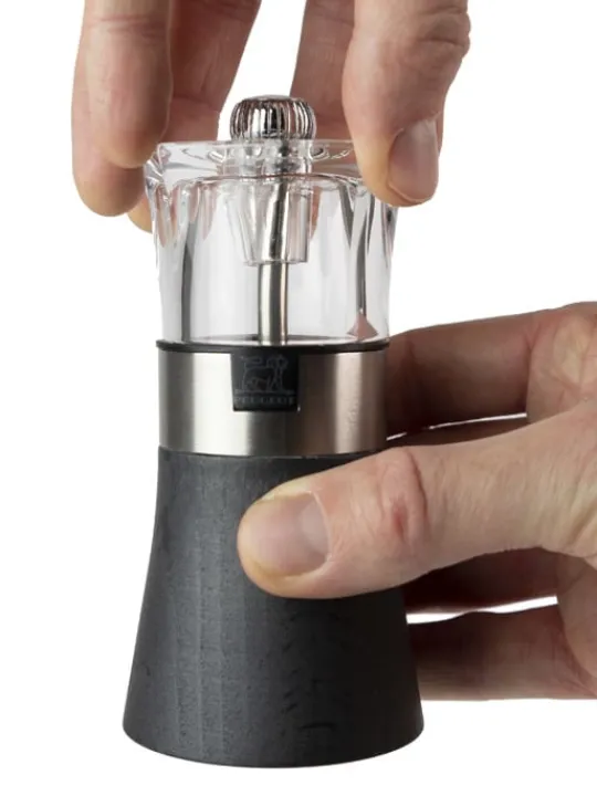 Outlet Oslo pepper mill, wood, stainless steel and acrylic, 12cm Pepper | Pepper Mills