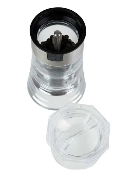 Shop Oslo Manual combi salt shaker and pepper mill in acrylic 13 cm - 5in. Salt | Salt & Pepper Mill Sets