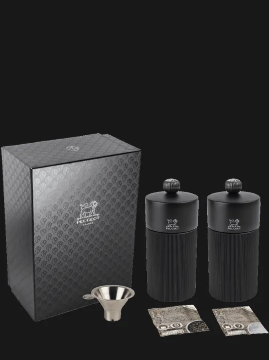 Store Pack Line Noir Mat Salt | Salt & Pepper Mill Sets