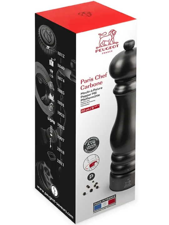 Discount Paris chef 22 cm - 8.75" u'select manual pepper mill in stainless steel with a finish Pepper | Pepper Mills