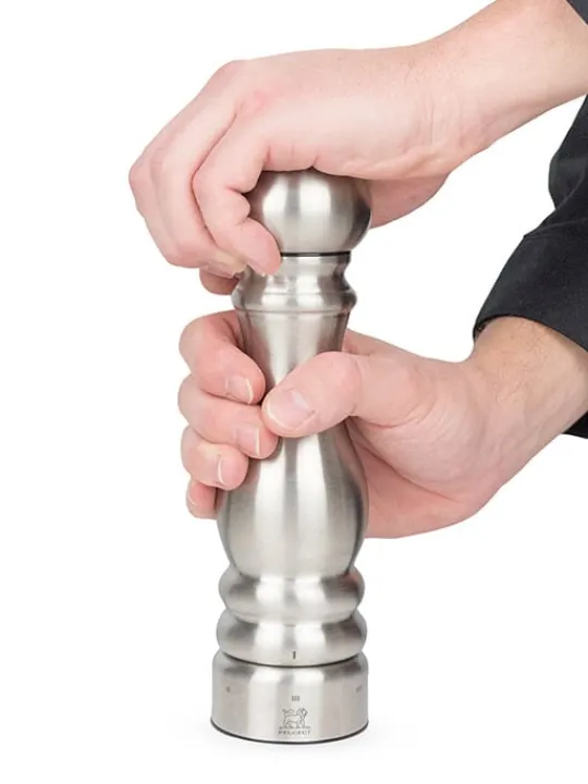 Flash Sale Paris chef U’select manual pepper mill in stainless steel, 22cm For The Foodie | Pepper