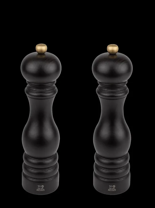 Cheap Paris Duo de moulins à poivre et à sel manuels bois chocolat 22 cm - 8,75" Salt | Salt & Pepper Mill Sets