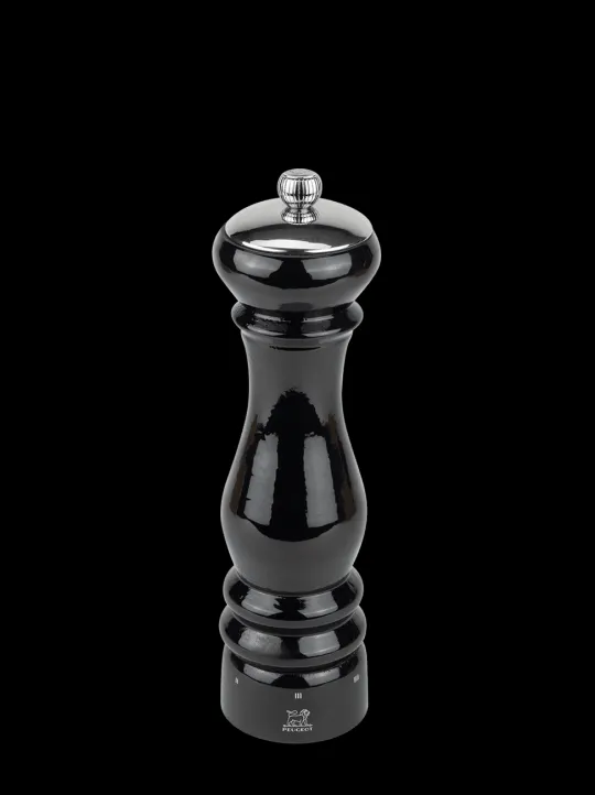 Discount Paris icône u'select manual wooden pepper mill in black gloss, 22cm Pepper | Pepper Mills