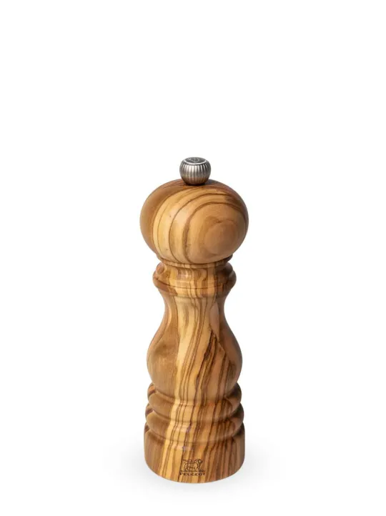 Store Paris Manual salt mill in olive wood, 18cm Salt | Salt Mills