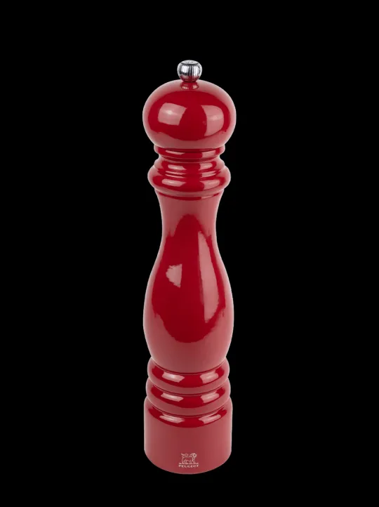 Hot Paris Manual wooden pepper mill in passion red gloss, 30cm Pepper | Pepper Mills