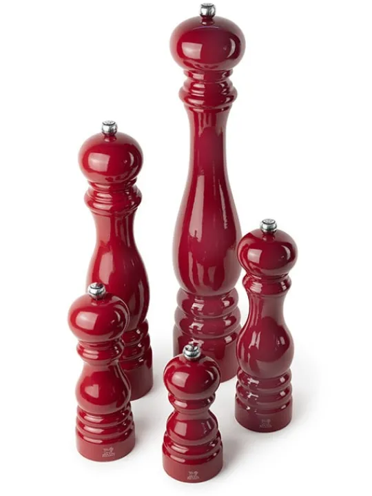Flash Sale Paris manual wooden pepper mill in passion red gloss, 22cm Pepper | Pepper Mills