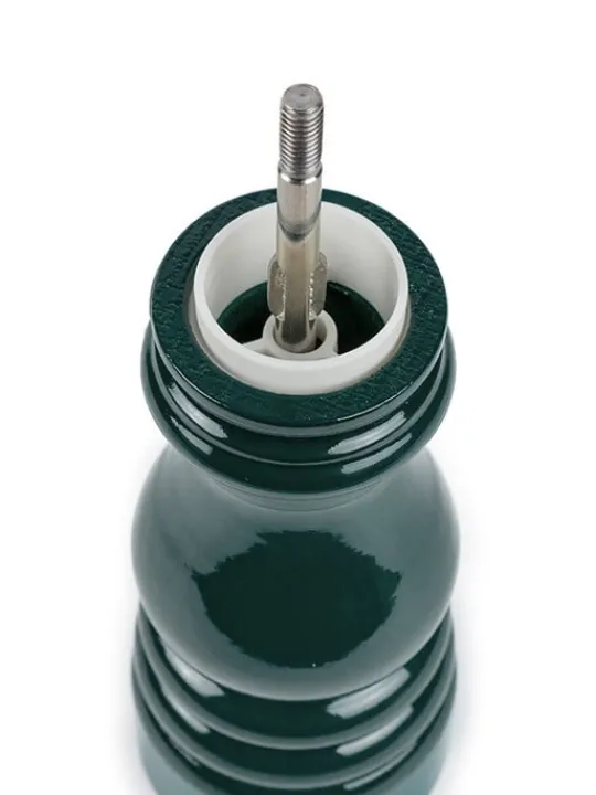 Best Paris Manual wooden salt mill in forest green gloss, 18cm Salt | Salt Mills