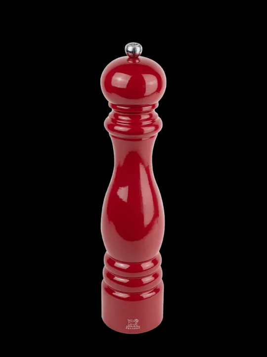 Shop Paris Manual wooden salt mill in passion red gloss, 30cm Salt | Salt Mills
