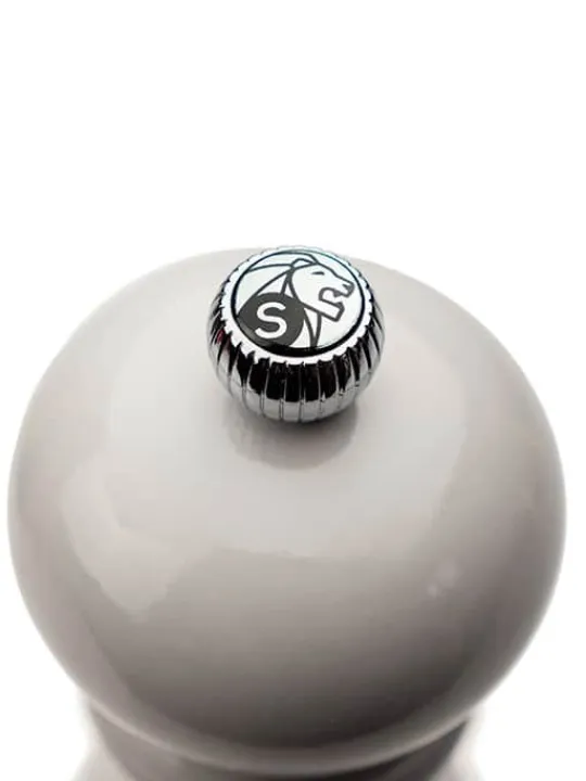 Store Paris Manual wooden salt mill in pearl grey gloss, 18cm Salt | Salt Mills