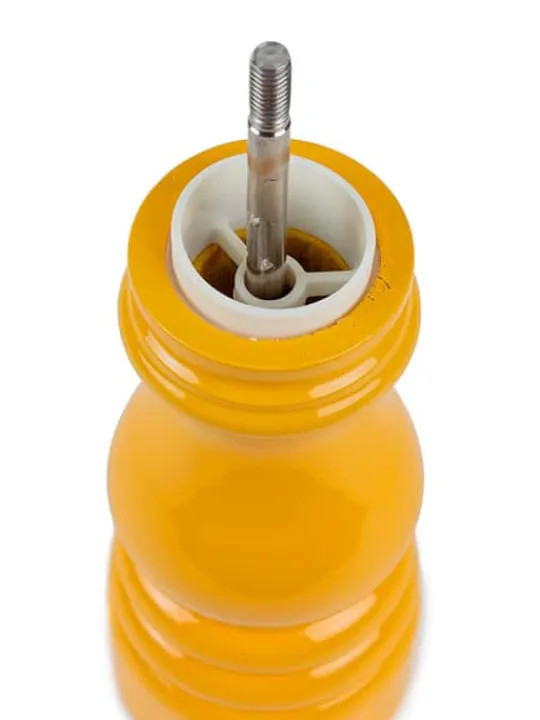 Fashion Paris Manual wooden salt mill in saffron gloss, 18cm Salt | Salt Mills