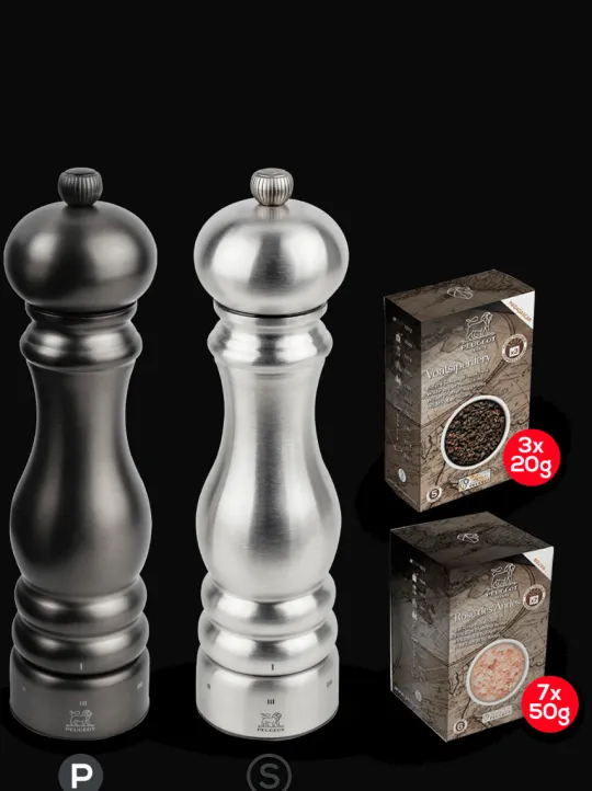 Online Paris u'select chef & stainless steel bundle Set of 22cm u'select salt and pepper mills with spices Salt | Salt & Pepper Mill Sets