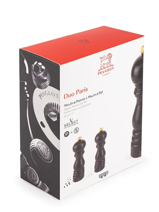 Store Paris u'select Duo of u’select manual salt and pepper mills in beechwood, 18cm Salt | Salt & Pepper Mill Sets