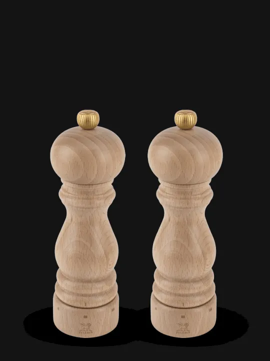 Best Paris u'select Duo of u’select manual salt and pepper mills in wood, 18cm Salt | Salt & Pepper Mill Sets