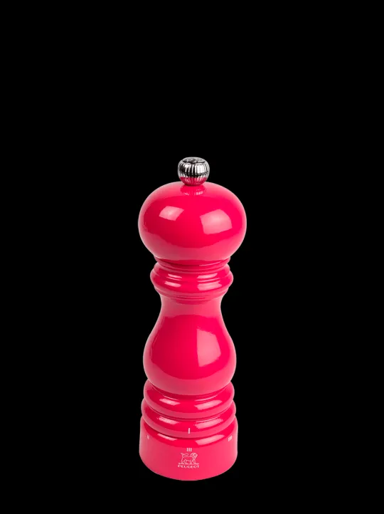 New Paris u'select U'select manual wooden pepper mill in candy pink gloss, 18cm - 7in For The Foodie | Pepper