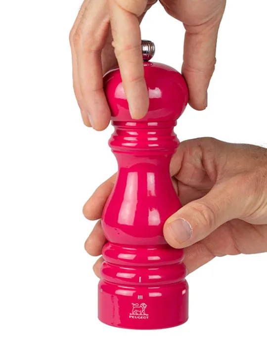 New Paris u'select U'select manual wooden pepper mill in candy pink gloss, 18cm - 7in For The Foodie | Pepper