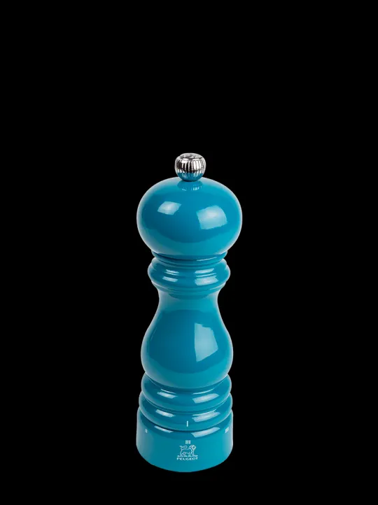 Best Paris u'select U'select manual wooden pepper mill in pacific blue gloss, 18cm - 7in For The Foodie | Pepper
