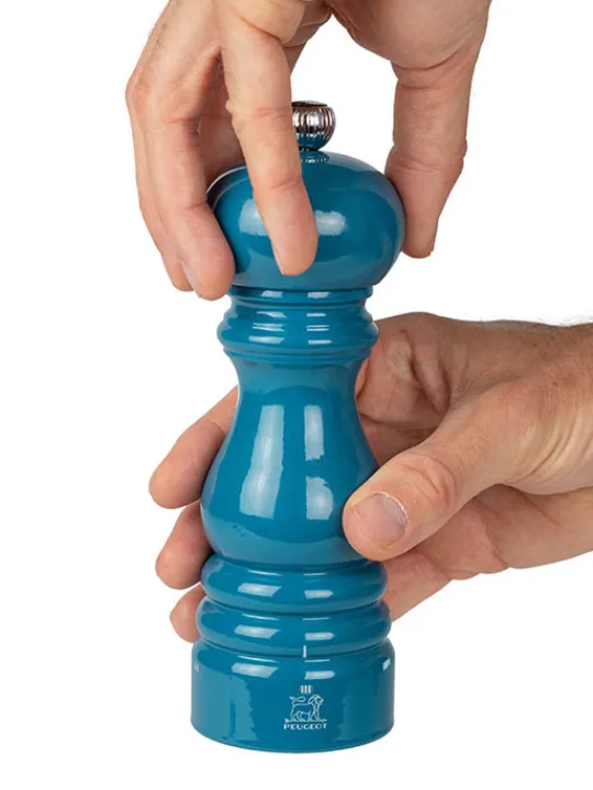 Best Paris u'select U'select manual wooden pepper mill in pacific blue gloss, 18cm - 7in For The Foodie | Pepper