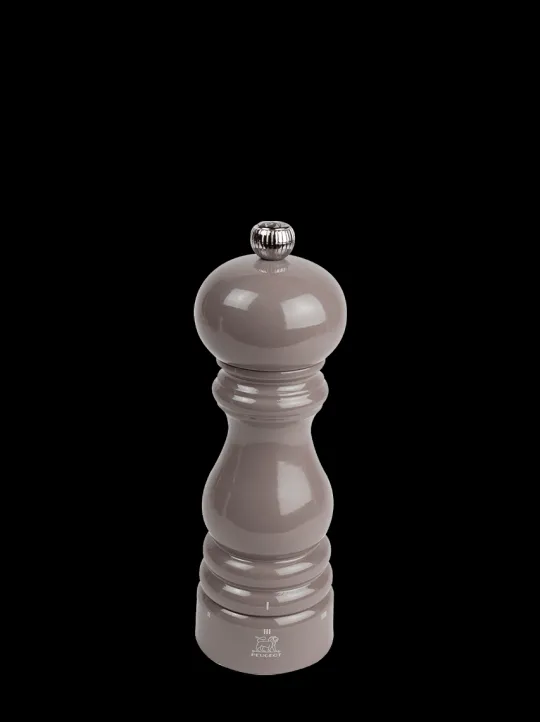 Discount Paris u'select U'select manual wooden pepper mill in taupe grey gloss, 18cm - 7in For The Foodie | Pepper