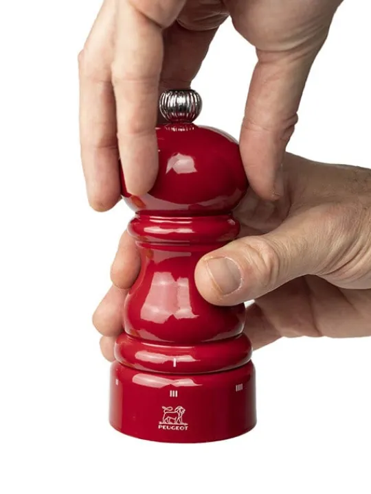Store Paris u'select Uselect manual wooden pepper mill in passion red gloss, 12cm Pepper | Pepper Mills