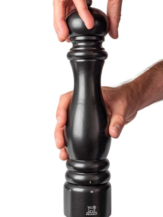 Store Paris u'select U'select manual wooden pepper mill in satin black, 40cm Pepper | Pepper Mills