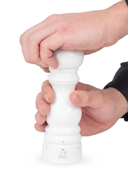 Best Sale Paris u'select U’select manual wooden pepper mill in white gloss, 18cm Pepper | Pepper Mills