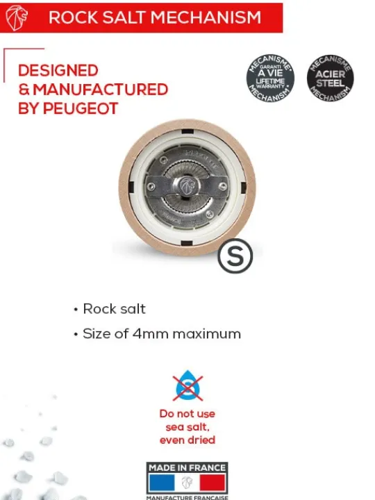 Sale Paris u'select U'select manual wooden salt mill in , 12cm Salt | Salt Mills