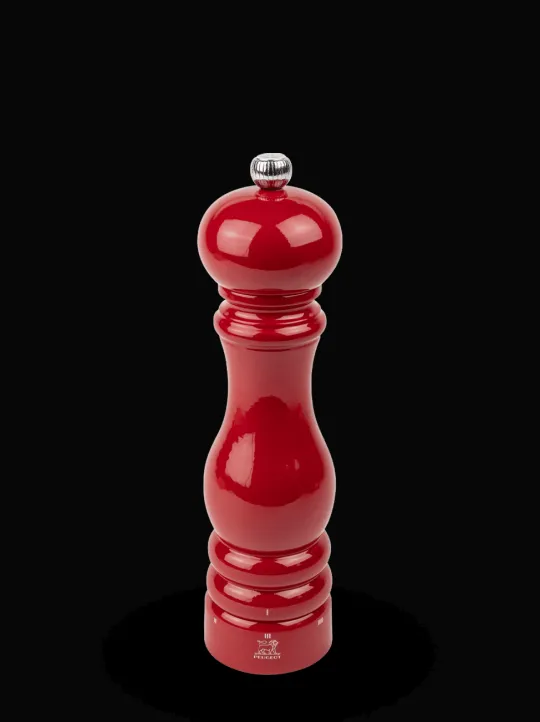 New Paris u'select Uselect manual wooden salt mill in passion red gloss, 22cm Salt | Salt Mills