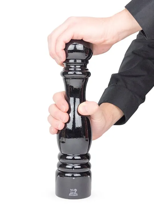 Flash Sale Paris u'select U’select wooden manual pepper mill in black gloss, 30cm Pepper | Pepper Mills