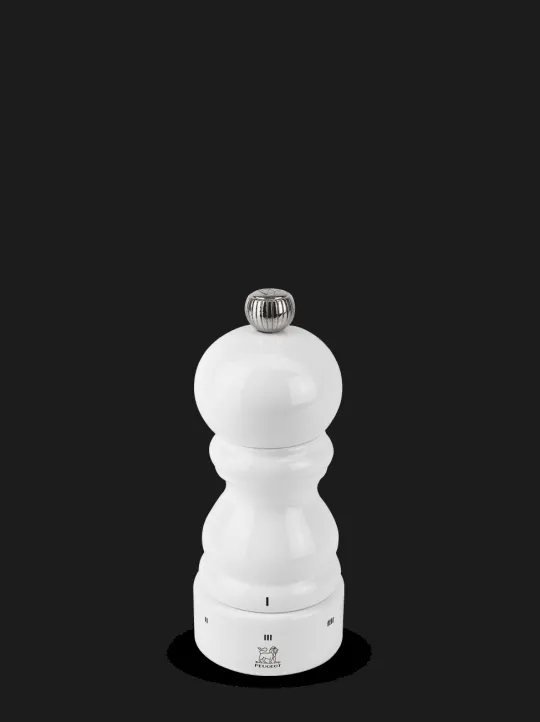 Best Sale Paris u'select U’select wooden manual salt mill in white gloss, 12cm Salt | Salt Mills