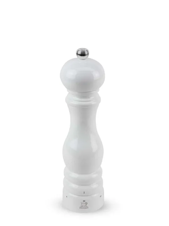 Discount Paris u'select U’select wooden manual salt mill with a white lacquer finish, 22cm Salt | Salt Mills