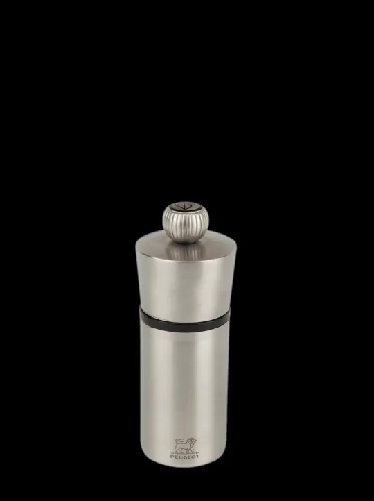 Fashion Pocket Compact pepper mill in stainless steel with a protective felt sleeve, 10 cm Pepper | Pepper Mills