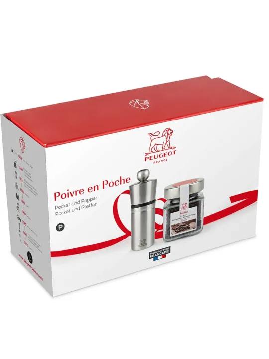 New Poivre en poche pocket stainless steel pepper mill with vietnam black pepper 70g Pepper | Pepper Mills