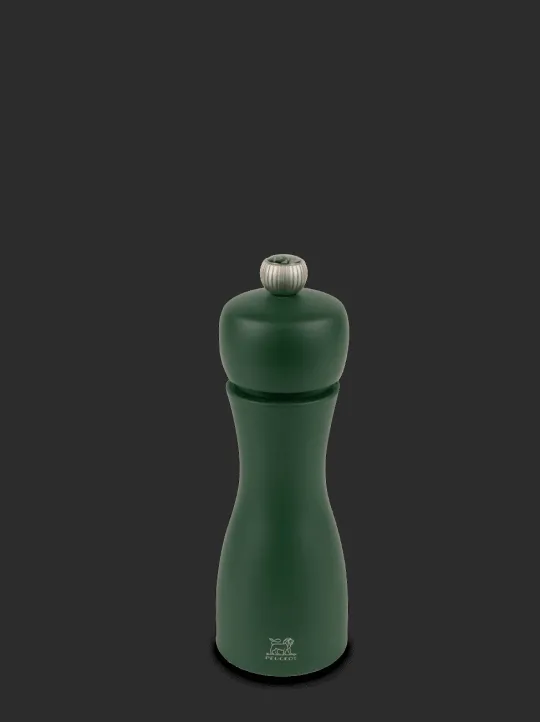 Sale Tahiti Manual beech wood pepper mill in moss green, 15cm - 5in Pepper | Pepper Mills