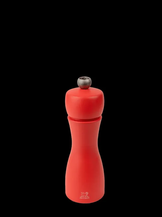 Sale Tahiti Manual beech wood pepper mill in brick red, 15cm - 5in Pepper | Pepper Mills